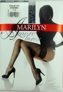 Marilyn Amore Lurex R1/2 pończochy kabaretka nero